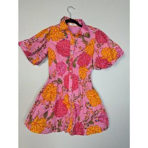 Talulah floral button down dress size Small